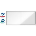 Nobo vitrine d'int�rieur premium plus portes coulissantes fond magn�tique 27 feuilles a4 - 200 x 97 cm ...