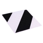 Novap dalle podotactile 458 x 420 mm polyurthane coloris noir et blanc