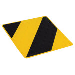 Novap dalle podotactile 458 x 420 mm polyurthane coloris noir et jaune