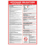 Novap panneau affichage obligatoire du code du travail 40 x 60 cm polystyrène choc Novap panneau affichage obligatoire du code du travail 40 x 60 cm polystyrène choc