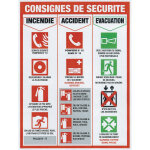 Novap panneau consignes de scurit 46 x 32 cm polystyrne choc