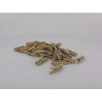 O color o'color lot de 48 mini pinces  linges en bois brut  dcorer format 30 mm