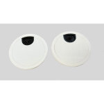 Obturateurs passe - c�bles 60mm pour bureau gamme nera - blanc - lot de 2