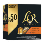 L'or espresso café delizioso - intensité 5 - boîte de 50 capsules L'or espresso café delizioso - intensité 5 - boîte de 50 capsules