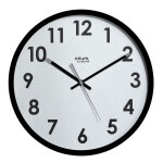 Orium horloge murale eco - con�ue naturalis silencieuse - noir