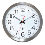 Orium horloge murale tanche radio - contrle,  35, 5 cm - inox