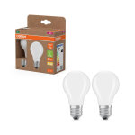 Osram ampoule led e27 sph�rique opaque 5 w - 1055 lm - blanc chaud - equivaut � 75 w - bo�te de 2