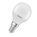 Osram ampoule sph�rique e14 opaque 4, 9 w - 8470 lm - blanc froid 4000k - equivaut 40 w