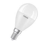 Osram ampoule sph�rique e14 opaque 7, 5 w - 806 lm - blanc chaud 2700k - equivaut 60 w