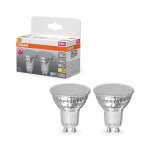 Osram spot led 3, 7 w gu10 blanc chaud - 350 lm - equivaut 50 w - bo�te de 2