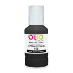Owa bouteille d'encre compatible epson 113 - k46045ow - noir