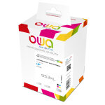 Owa cartouche d'encre compatible hp 953xl - k10452ow - pack de 4 (noir, cyan, magenta, jaune)
