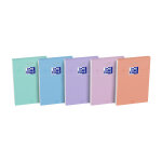 Oxford bloc notes smart a7 7, 4 x 10, 5 cm - 80 / 90g - petits carreaux 5x5 - 160 pages - assortis pastel ...
