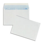 Oxford bote de 200 enveloppes blanches auto - adhsives 90g format 162x229mm c5