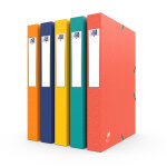 Oxford bote de classement a4 recyc + couverture carte - dos 4 cm - assortis