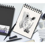 Oxford cahier de croquis reliure intgrale, a4, 50 feuilles