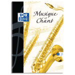 Oxford cahier de musique piqre 24 pages grands carreaux seys + 24 pages portes 24x32. couverture carte ...