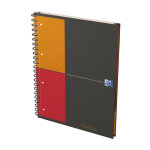 Oxford cahier � spirale international filingbook 21, 6 x 35, 6 cm - 90g - perfor� 4 trous - petits carreaux ...