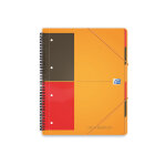 Oxford cahier  spirale international organiserbook a4 + 24 x 32 cm - 80g - perfor 4 trous - lign 6 ...