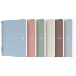 Oxford cahier  spirale my rec'up a4 21 x 29, 7 cm - 90g - papier recycl - petits carreaux 5x5 - 180 ...