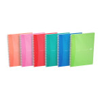 Oxford cahier  spirale office my colours a4 21 x 29, 7 cm - 90g - petits carreaux 5x5 - 100pages