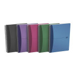 Oxford cahier  spirale office urban mix a5 14, 8 x 21 cm - 90g - petits carreaux 5x5 - 100 pages