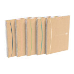 Oxford cahier  spirale touareg a4 21 x 29, 7 cm - 90g - papier recycl lign - 180 pages