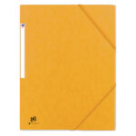Oxford chemise 3 rabats bicolor recyc + a4 élastique couverture carte jaune Oxford chemise 3 rabats bicolor recyc + a4 élastique couverture carte jaune