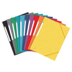 Oxford chemise 3 rabats top file + a4 élastique couverture carte - couleurs assorties Oxford chemise 3 rabats top file + a4 élastique couverture carte - couleurs assorties
