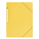 Oxford chemise 3 rabats top file + a4 élastique couverture carte jaune Oxford chemise 3 rabats top file + a4 élastique couverture carte jaune