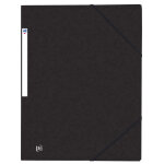 Oxford chemise 3 rabats top file + a4 élastique couverture carte noir Oxford chemise 3 rabats top file + a4 élastique couverture carte noir