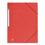 Oxford chemise 3 rabats top file + a4 élastique couverture carte rouge Oxford chemise 3 rabats top file + a4 élastique couverture carte rouge