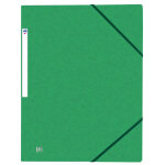 Oxford chemise 3 rabats top file + a4 élastique couverture carte vert Oxford chemise 3 rabats top file + a4 élastique couverture carte vert