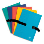 Oxford chemise  sangle bicolor, fermeture clip'n go, en carte souple 5 / 10e, 390g. coloris assortis ...