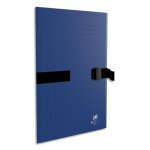 Oxford chemise  sangle bicolor, fermeture clip'n go, en carte souple 5 / 10e, 390g. coloris bleu