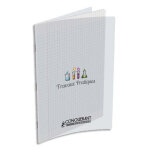 Oxford conquerant c9 cahier tp piqre 17x22cm 32 pages seys + 32 pages unies. couverture pp incolore ...