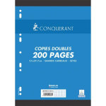 Oxford conquerant c7 copies doubles 21x29, 7cm 200 pages 70g seys. sous sachet, papier blanc