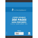 Oxford conquerant c7 copies doubles non perfores blanches 21x29, 7cm 200pages seys 70g - sous tuis ...