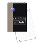 Oxford etudiant bloc easy note spiral couverture polypro 160 pages lignes 21x31, 5 avec appli sos notes ...