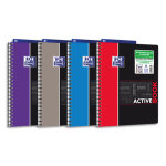 Oxford etudiant cahier activebook spiral couverture polypro 160 pages 5x5 24x29, 7 avec appli sos notes ...