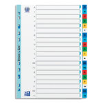 Oxford intercalaire alphabtique 20 positions en polypropylne 12 / 100e. format a4. coloris assortis ...