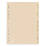 Oxford intercalaire alphabétique 26 positions en carte forte 240g. coloris bulle Oxford intercalaire alphabétique 26 positions en carte forte 240g. coloris bulle