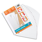 Oxford intercalaire alphabtique 26 positions en pvc 19 / 100e. format a4 + . coloris blanc