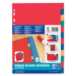 Oxford intercalaires neutres a4 en carte lustr�e 220g - 12 divisions - assortis