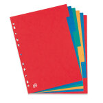 Oxford intercalaire neutres tradition a4 + en carte lustr�e - 220g - 6 divisions avec onglets assortis ...