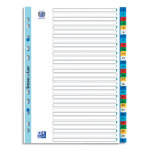 Oxford intercalaire numrique 31 positions en polypropylne 12 / 100e. format a4. coloris assortis