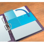 Oxford jeu d'intercalaires rectangulaire duo, horizontal ou vertical - paquet de 60 - bleu