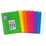 Oxford office oxford cahier easybook en polypro  rabats agraf 17x22 96 pages 5x5 assortis