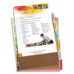 Oxford pochette intercalaires 12 positions, onglets personnalisables en pvc 17 / 100e. format a4 + . ...