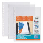 Oxford pochettes perforées transparentes sm3 a4 pvc lisse - lot de 10 Oxford pochettes perforées transparentes sm3 a4 pvc lisse - lot de 10